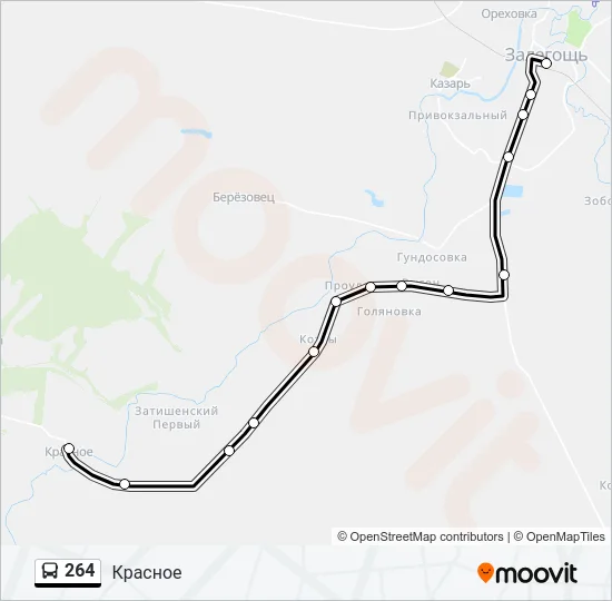 264 Bus Line Map