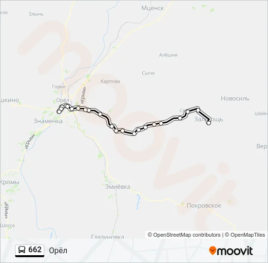 662 Bus Line Map