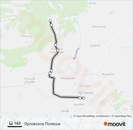 Орловское полесье карта схема