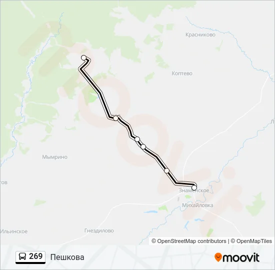 269 Bus Line Map