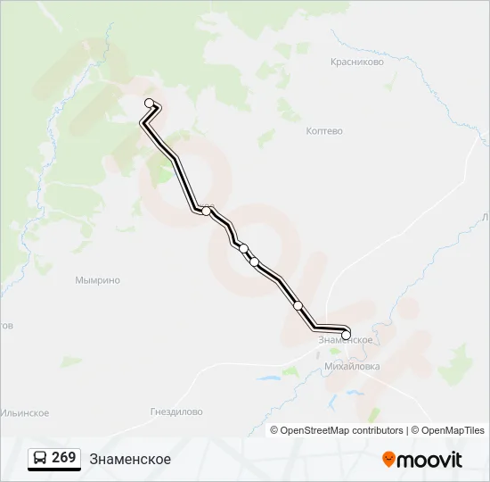 269 Bus Line Map