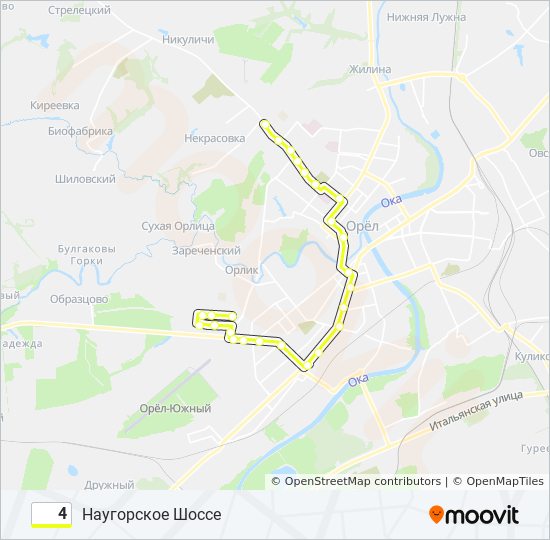 4 bus Line Map