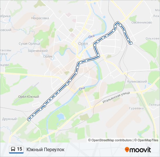 15 bus Line Map