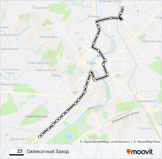 Маршрут 23 автобуса бийск