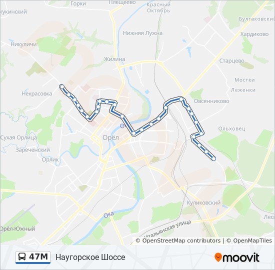 Карта автобусов орел. Автобус м2 маршрут. 47 Маршрут карта. Маршрут 47 маршрутки Чебоксары. Наугорское шоссе остановка.