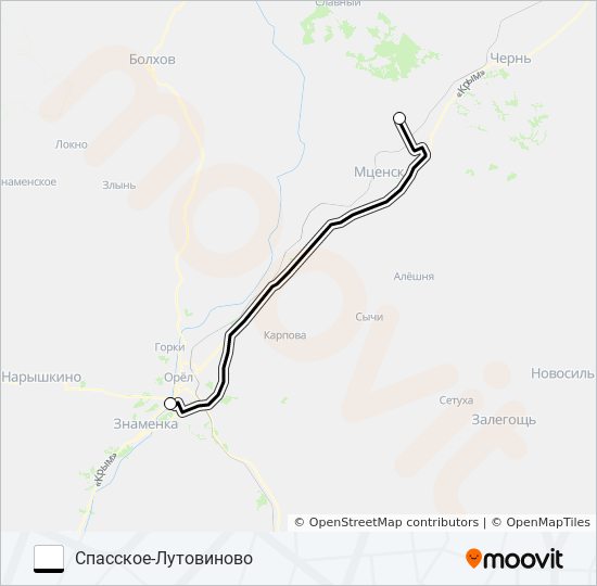 Расписание автобусов мценск