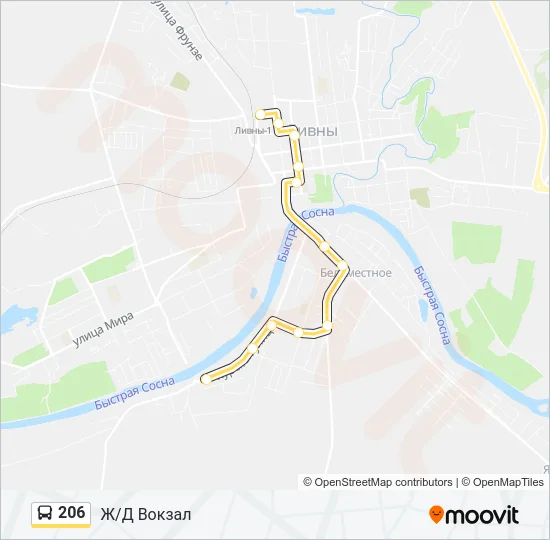 206 Bus Line Map