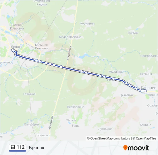 112 Bus Line Map