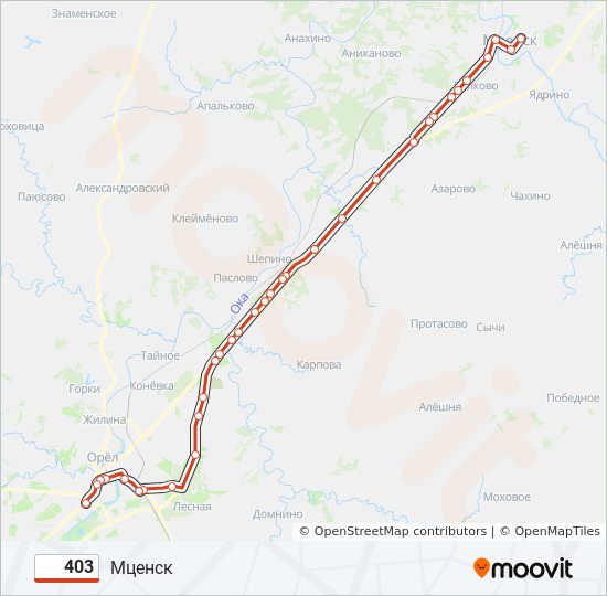 Карта автобусов орел