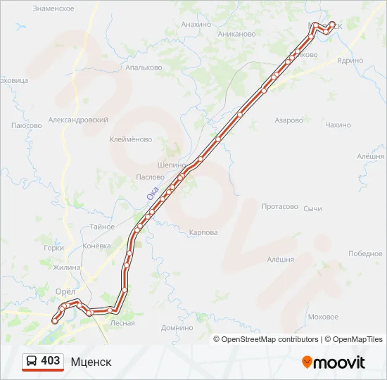 403 Bus Line Map