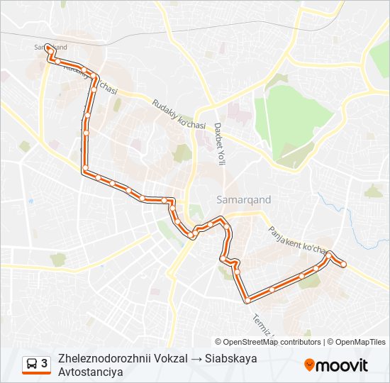 3 bus Line Map