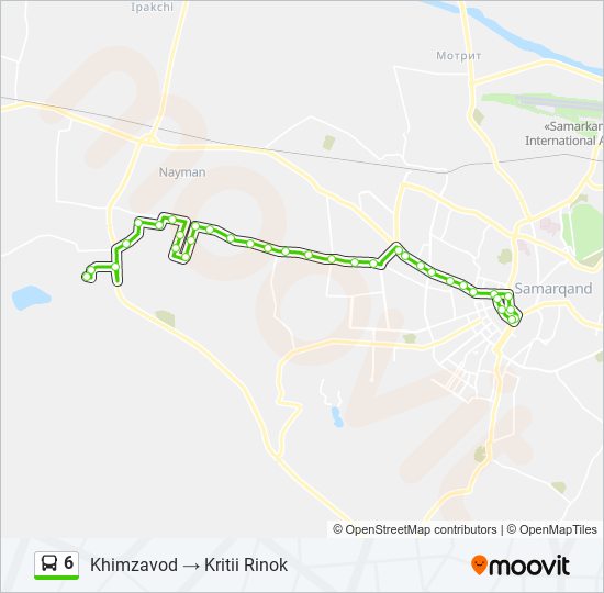 6 bus Line Map