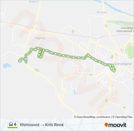 6 Bus Line Map