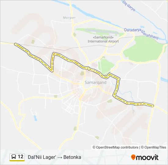 12 Bus Line Map