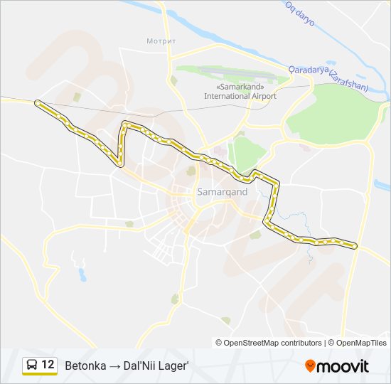 12 Bus Line Map