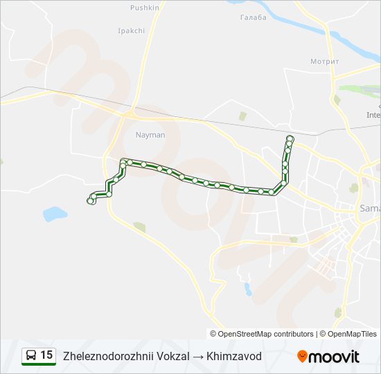 15 bus Line Map