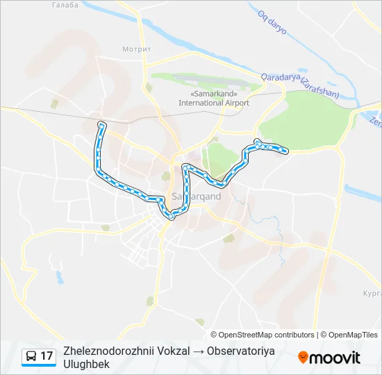 17 Bus Line Map