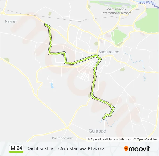 24 Bus Line Map