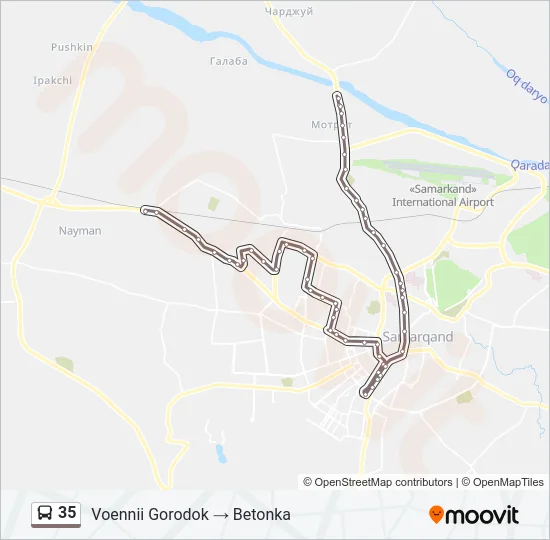 35 Bus Line Map