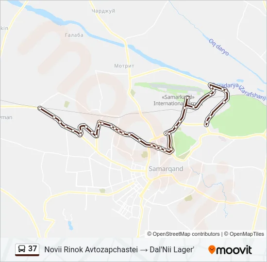 37 Bus Line Map