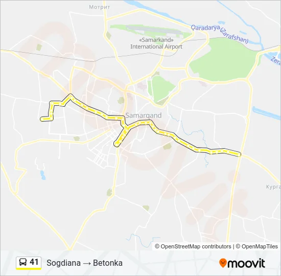 41 Bus Line Map