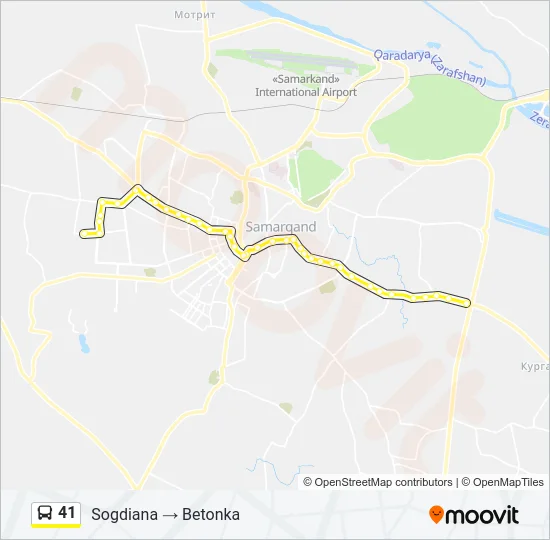 41 Bus Line Map
