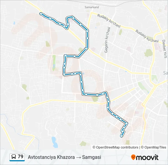79 Bus Line Map