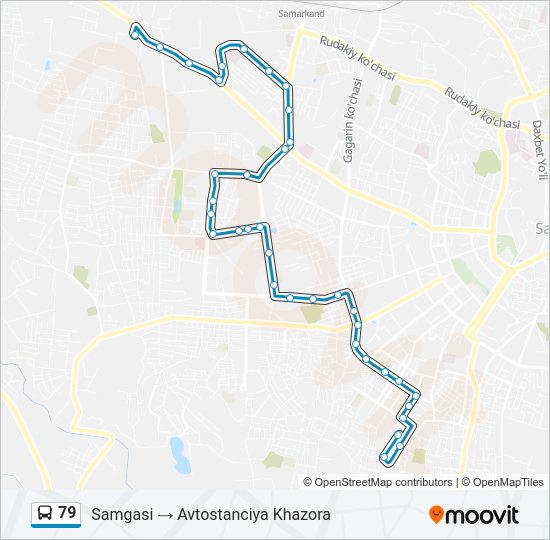 79 Bus Line Map