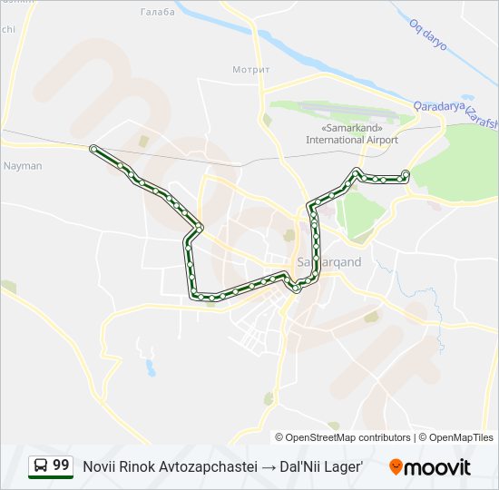 99 Bus Line Map
