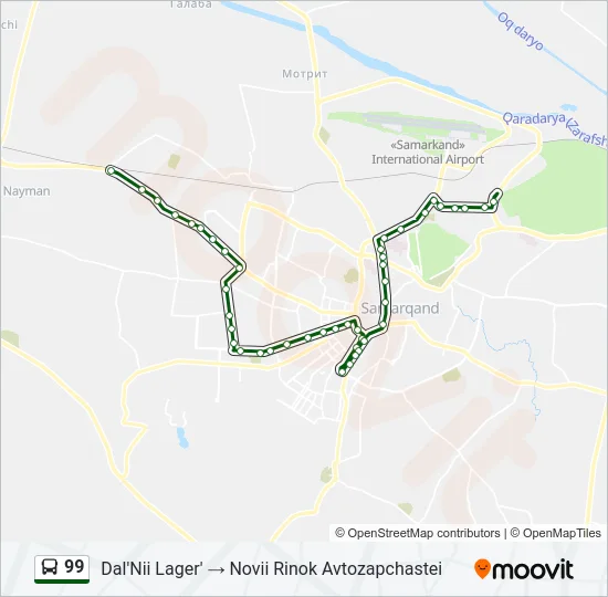 99 Bus Line Map