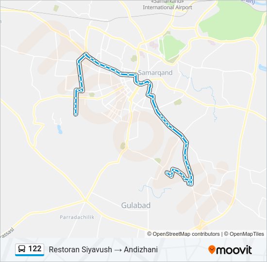 122 Bus Line Map