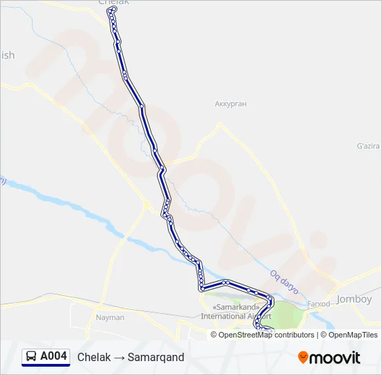 A004 Bus Line Map