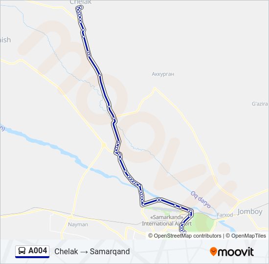A004 Bus Line Map