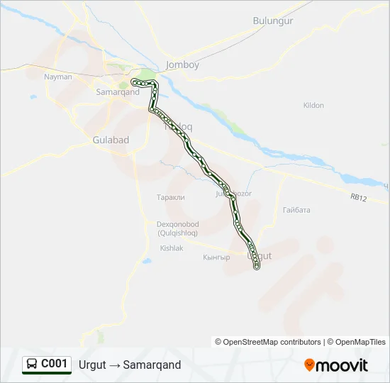 C001 Bus Line Map