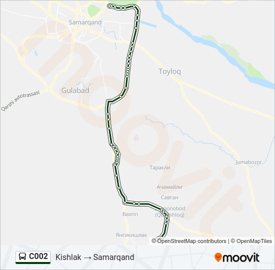 C002 Bus Line Map
