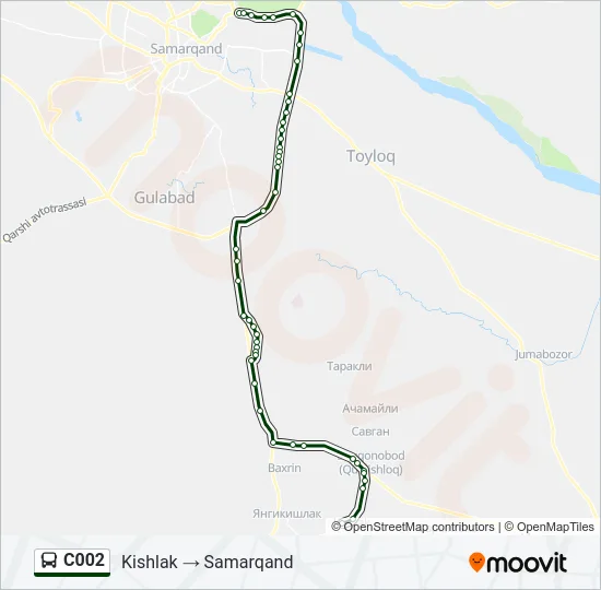 C002 Bus Line Map