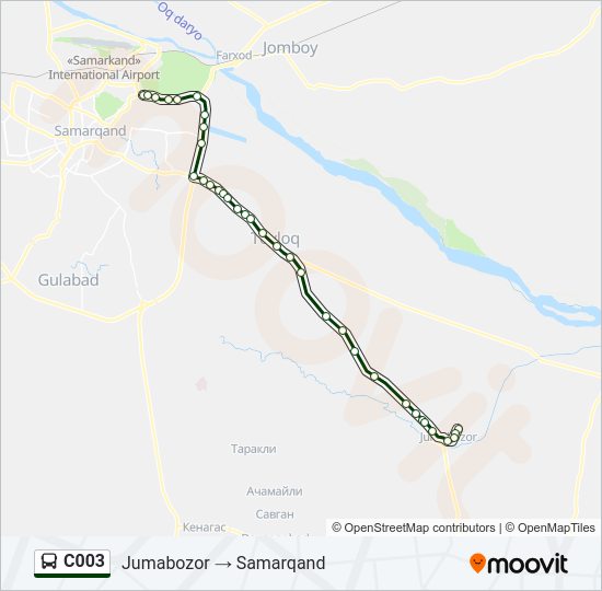 C003 Bus Line Map