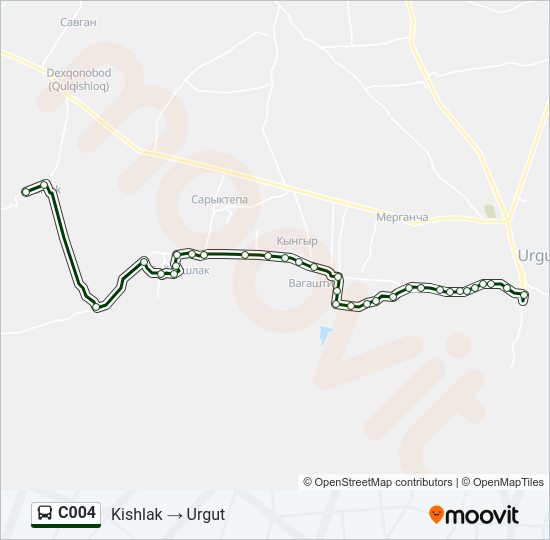 C004 Bus Line Map