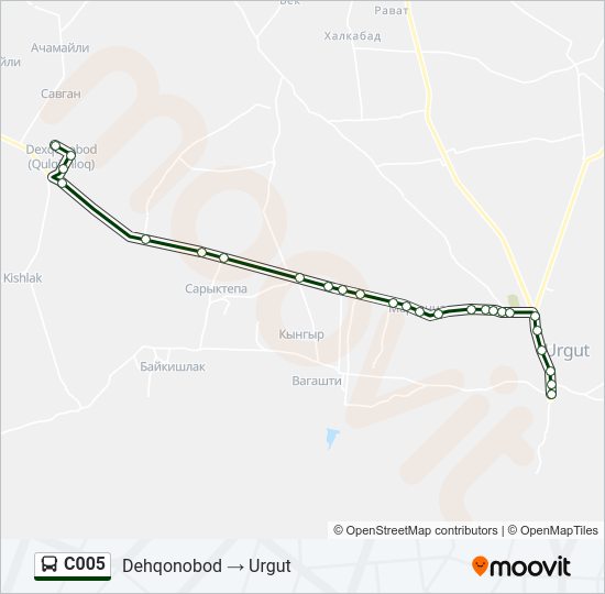 C005 Bus Line Map