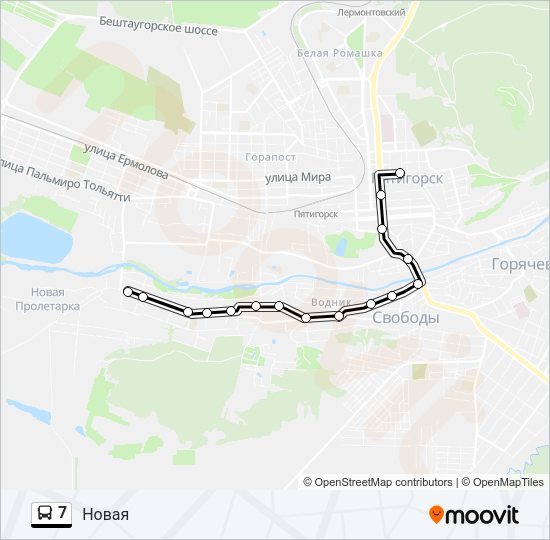 7 Bus Line Map