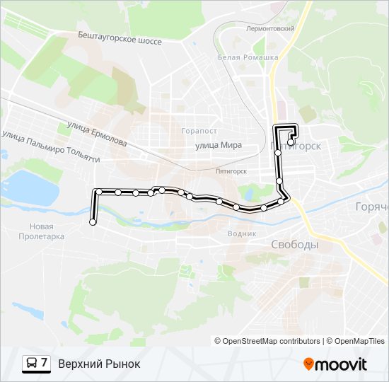 7 Bus Line Map