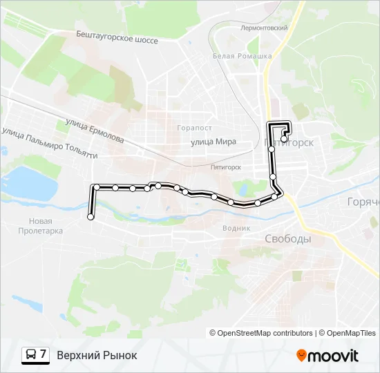 7 Bus Line Map