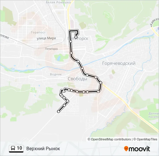 10 Bus Line Map
