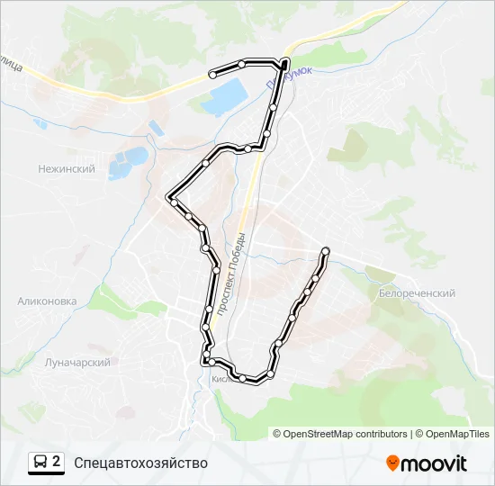 2 Bus Line Map