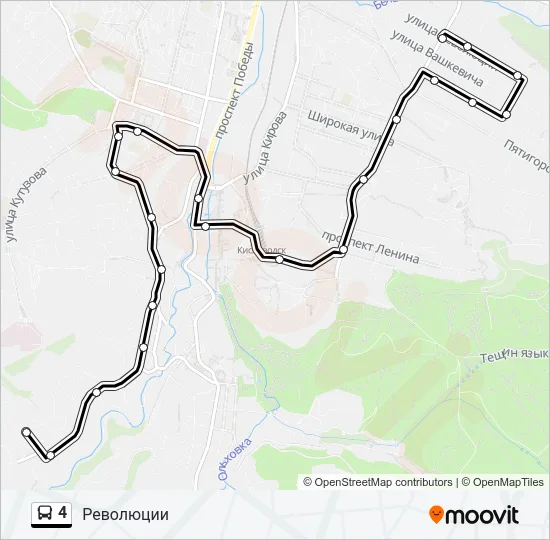 4 Bus Line Map
