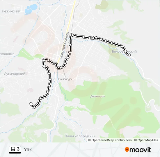 3 Bus Line Map