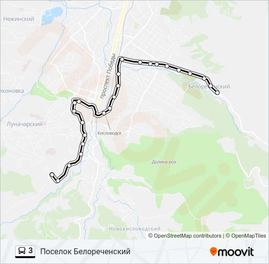3 Bus Line Map