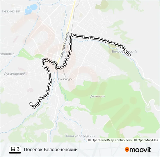 3 Bus Line Map