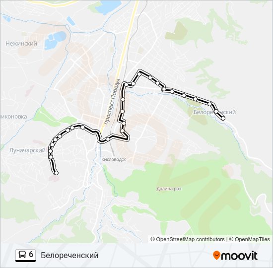 6 Bus Line Map