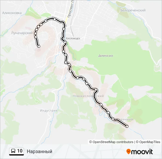10 Bus Line Map